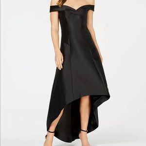 Calvin Klein High Low Satin Dress